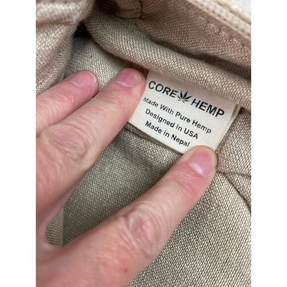 Core Hemp Small Cream Adjustable Strap Handmade Backpack Bag - Picture 5 of 8